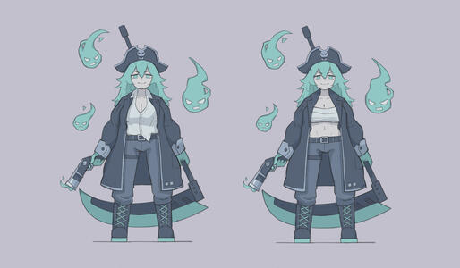 Space Pirate "Capt. Corsair" - Character Concept