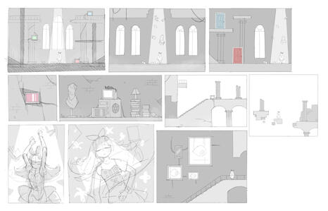 Concept Art for Untitled Alice-Inspired RPG