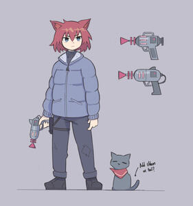 Space Pirate "Myu" - Character Concept