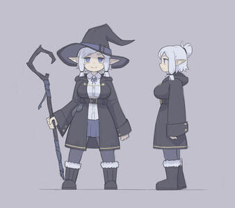 Ice Mage "Kururin" - Character Concept